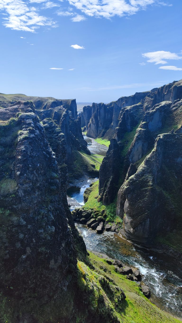 Kanion Fjadrargljufur Islandia